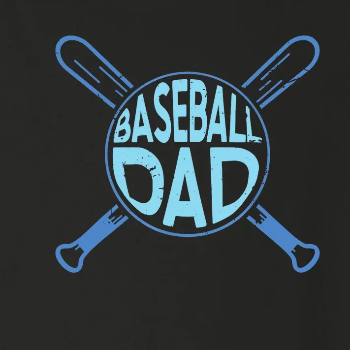 Baseball Dad Father Baseballer Daddy Papa Father's Day Toddler Long Sleeve Shirt