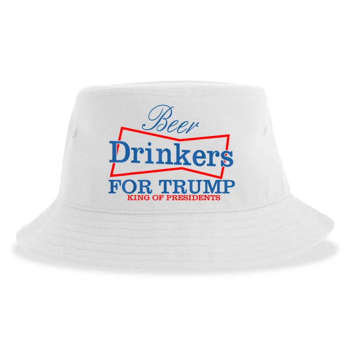 Beer Drinkers For Trump King Of Presidents Sustainable Bucket Hat