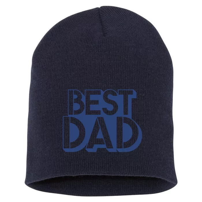 Best Dad Father's Day Gift Short Acrylic Beanie