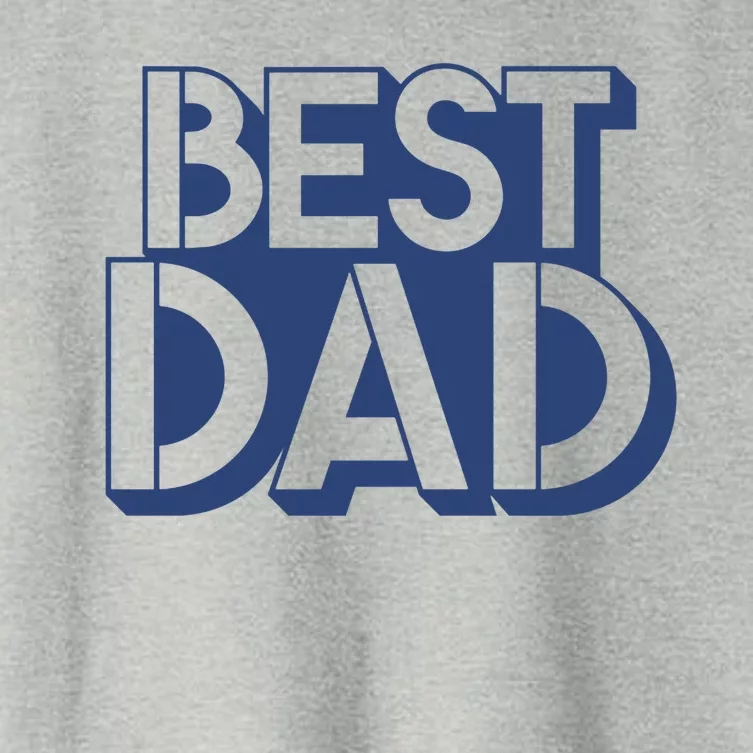 Best Dad Father's Day Gift Women's Crop Top Tee