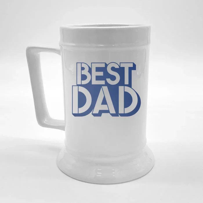 Best Dad Father's Day Gift Front & Back Beer Stein