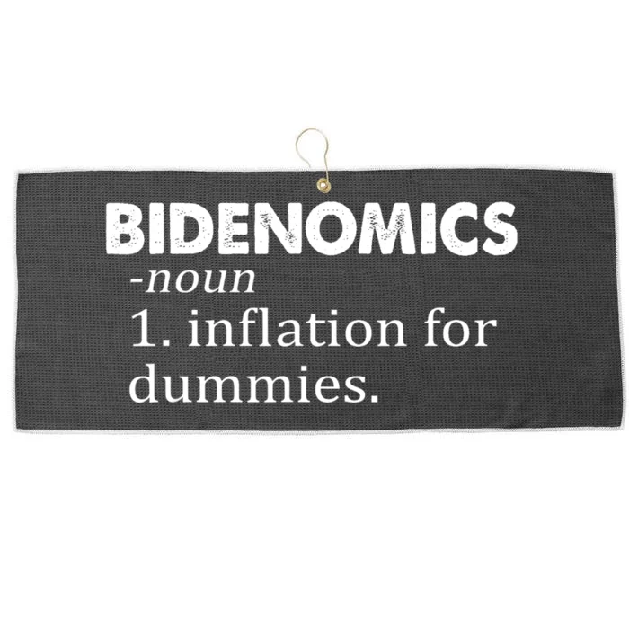 Bidenomics Definition Funny AntiBiden Large Microfiber Waffle Golf Towel