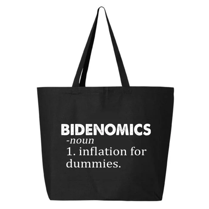 Bidenomics Definition Funny AntiBiden 25L Jumbo Tote