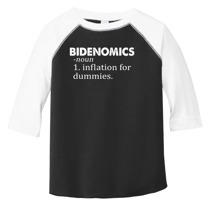 Bidenomics Definition Funny AntiBiden Toddler Fine Jersey T-Shirt