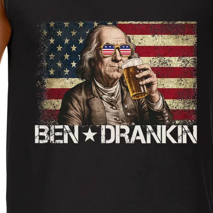 Ben Drankin Funny Beer 4th Of July Retro Usa Flag 4 July Comfort Colors® Tank Top