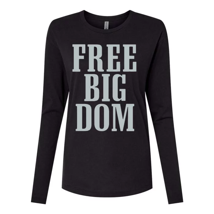 Big Dom Football Womens Cotton Relaxed Long Sleeve T-Shirt