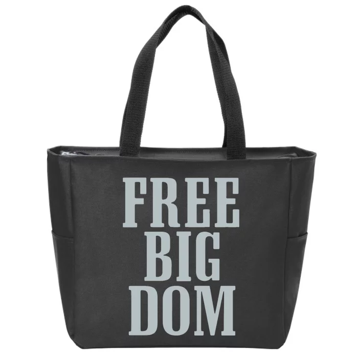 Big Dom Football Zip Tote Bag