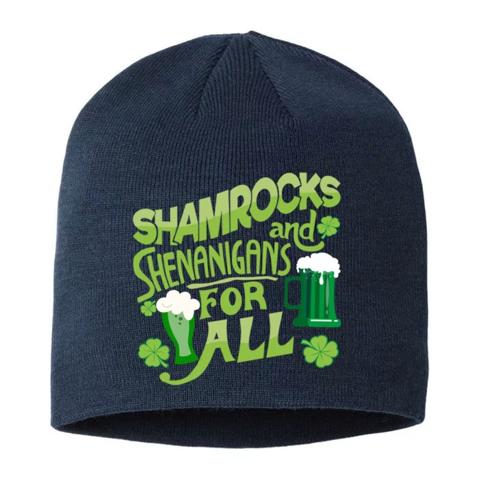 Beer Drinking For Saint Patricks Day 8 1/2in Sustainable Knit Beanie