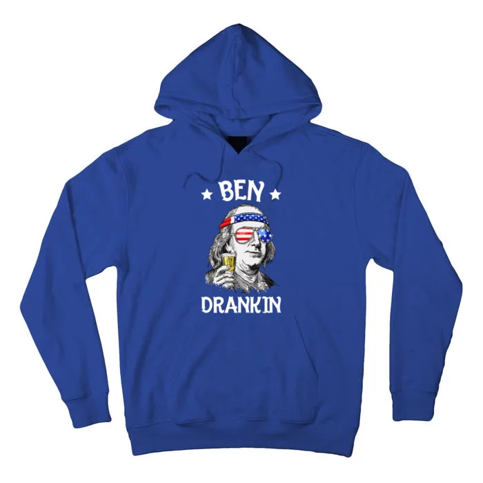 Ben Drankin Funny Fourth Of July Gift Tall Hoodie