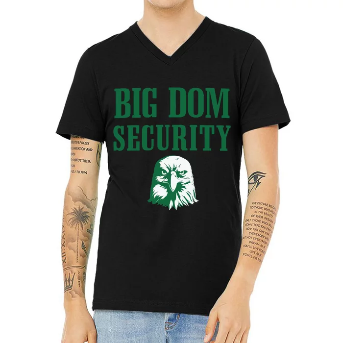 Big Dom Football V-Neck T-Shirt