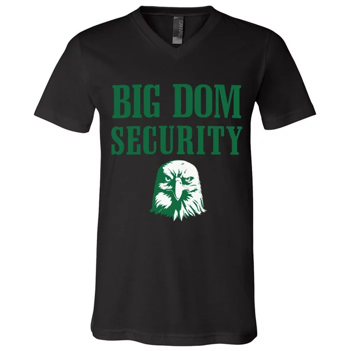 Big Dom Football V-Neck T-Shirt