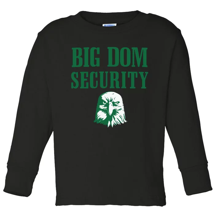 Big Dom Football Toddler Long Sleeve Shirt