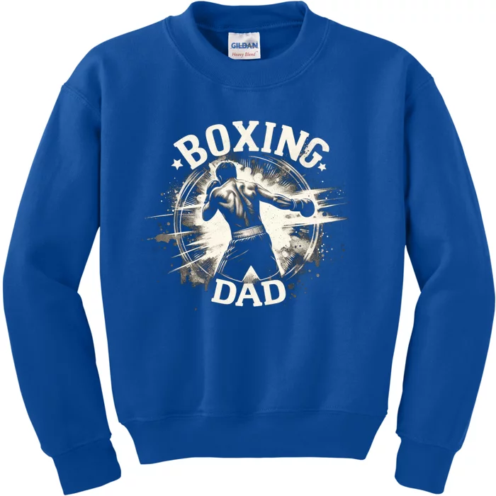 Boxing Dad FatherS Day For Boxing Lover Cute Gift Kids Sweatshirt