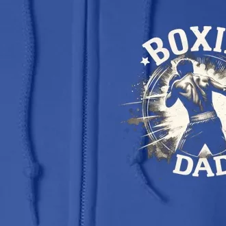 Boxing Dad FatherS Day For Boxing Lover Cute Gift Full Zip Hoodie