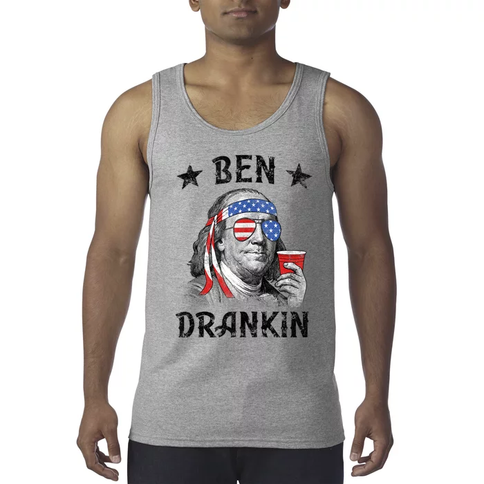 Ben Drankin Funny 4th Of July Tank Top