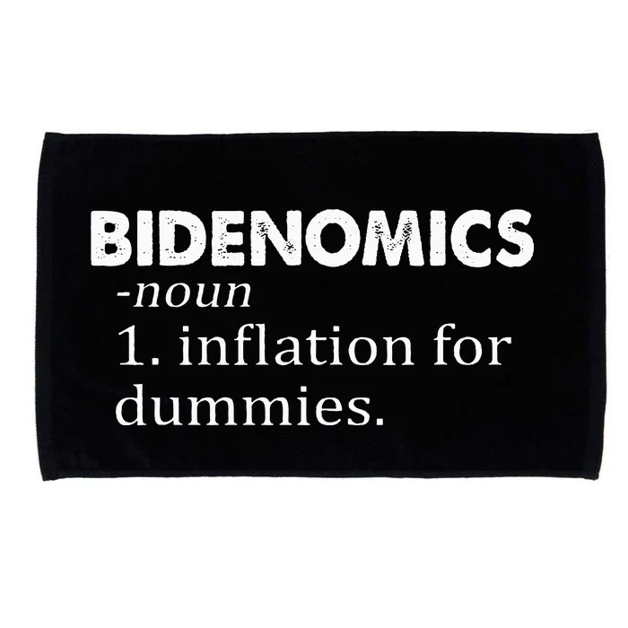 Bidenomics Definition Funny AntiBiden Microfiber Hand Towel