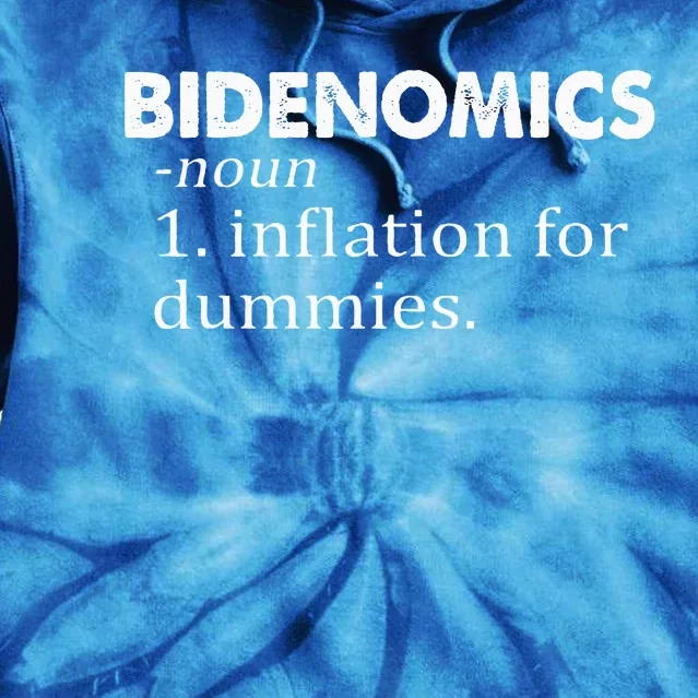 Bidenomics Definition Funny AntiBiden Tie Dye Hoodie