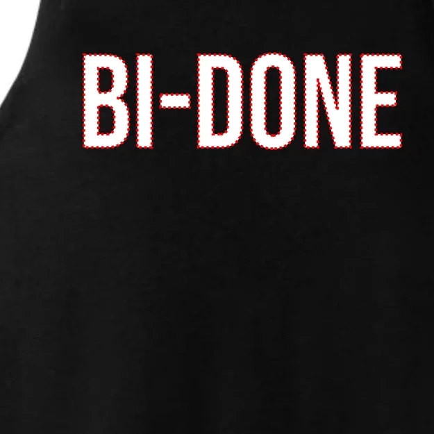 Bi Done Funny Joe Biden Done Ladies Tri-Blend Wicking Tank