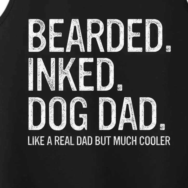 Bearded Dad Funny Beard Humor Father's Day Gift Idea Performance Tank