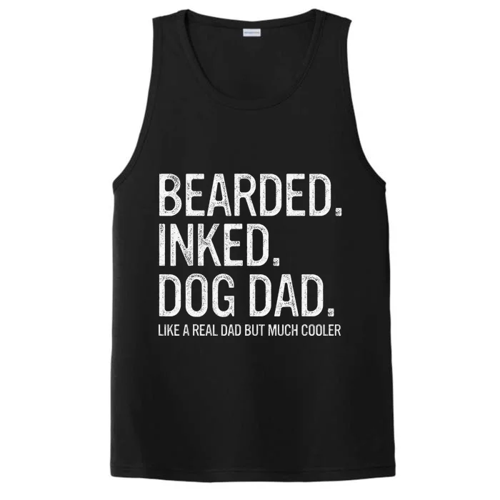 Bearded Dad Funny Beard Humor Father's Day Gift Idea Performance Tank