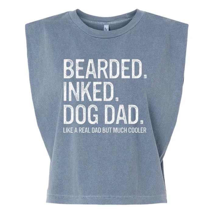 Bearded Dad Funny Beard Humor Father's Day Gift Idea Garment-Dyed Women's Muscle Tee