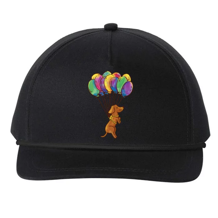 Balloon Dog Flying Snapback Five-Panel Rope Hat