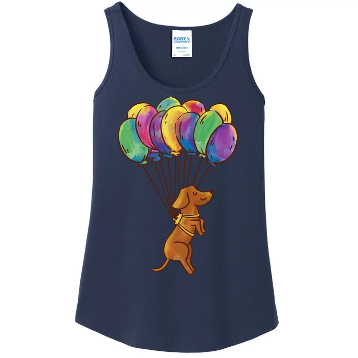 Balloon Dog Flying Ladies Essential Tank