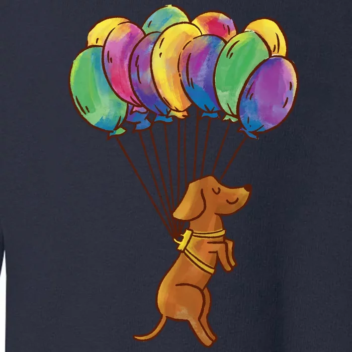 Balloon Dog Flying Toddler Sweatshirt