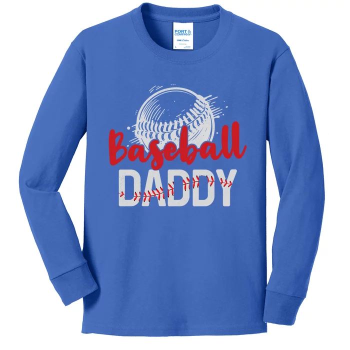 Baseball Daddy FatherS Day Dad Grandpa Baseball Lovers Meaningful Gift Kids Long Sleeve Shirt