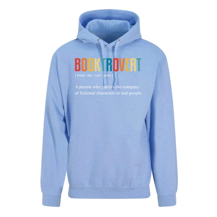 Booktrovert Definition Funny Book Day Love Vintage Gift Unisex Surf Hoodie