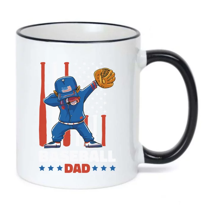 Baseball Dad For Father's Day Gift Black Color Changing Mug