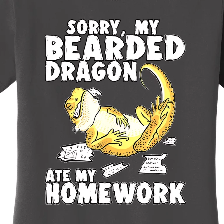 Bearded Dragon Funny Bearded Dragon Reptile Funny Lizard Gift Women's T-Shirt