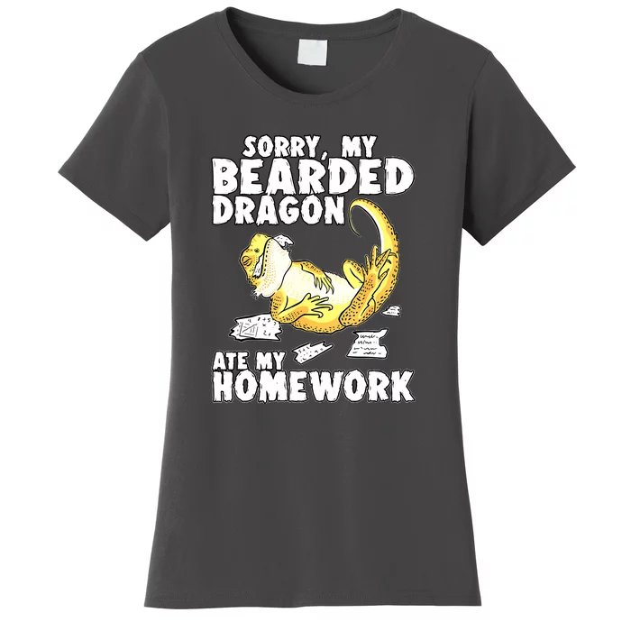 Bearded Dragon Funny Bearded Dragon Reptile Funny Lizard Gift Women's T-Shirt