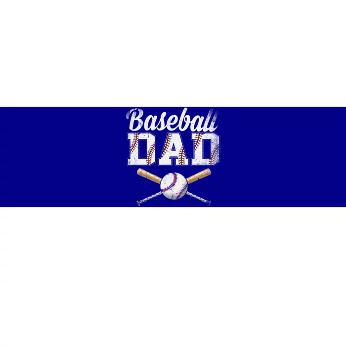 Baseball Dad For Dad Fathers Day Baseball Lovers Bumper Sticker