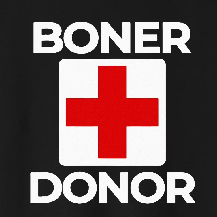 Boner Donor Funny Halloween Women's Crop Top Tee