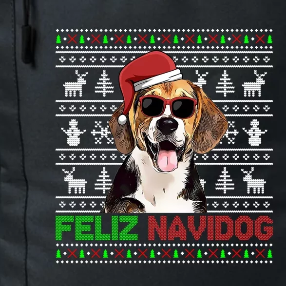 Beagle Dog Feliz Navidog Funny Christmas Gift Daily Commute Backpack