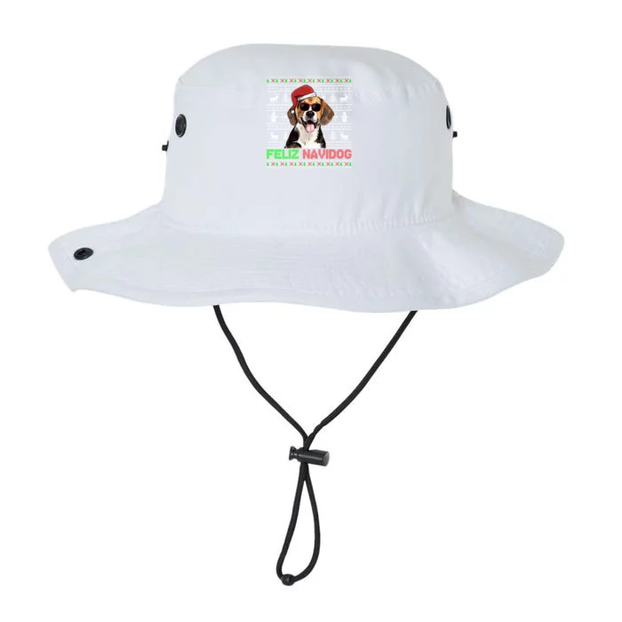 Beagle Dog Feliz Navidog Funny Christmas Gift Legacy Cool Fit Booney Bucket Hat