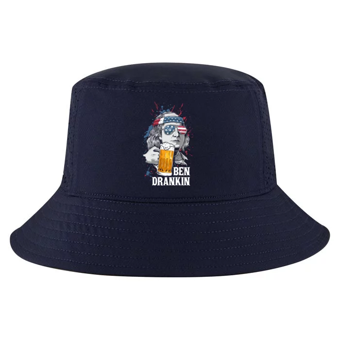 Ben Drankin Funny 4th Of July Sarcastic Benjamin Franklin Funny Gift Cool Comfort Performance Bucket Hat