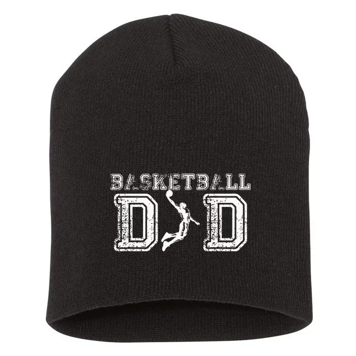 Basketball Dad Fathers Day Gift For Daddy Papa Father Short Acrylic Beanie