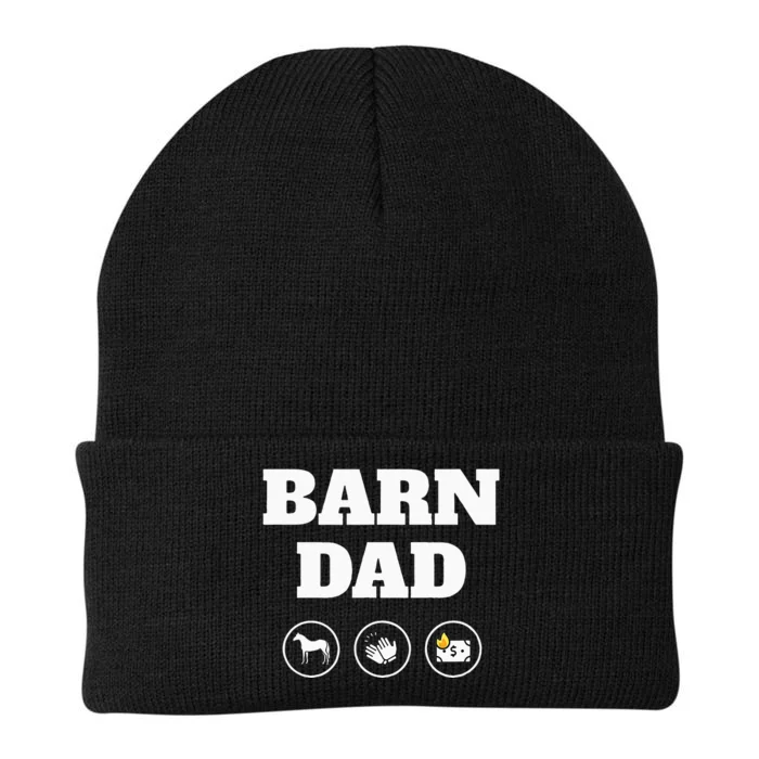 Barn Dad Funny Horse Dad Knit Cap Winter Beanie