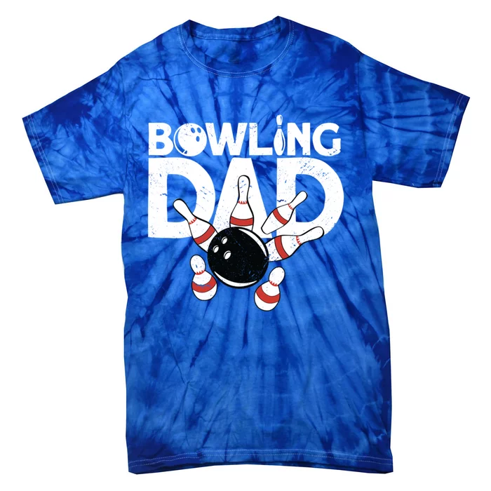 Bowling Dad Funny Bowling Player Bowler Bowling Great Gift Tie-Dye T-Shirt