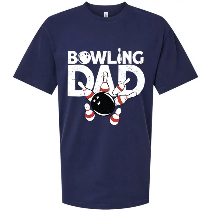 Bowling Dad Funny Bowling Player Bowler Bowling Great Gift Sueded Cloud Jersey T-Shirt