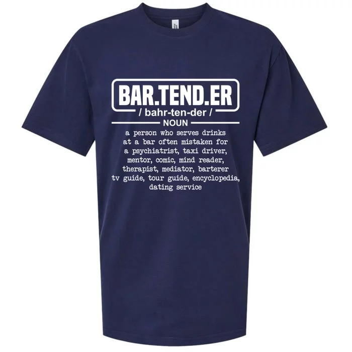 Bartender Definition For Bartender Gift Sueded Cloud Jersey T-Shirt