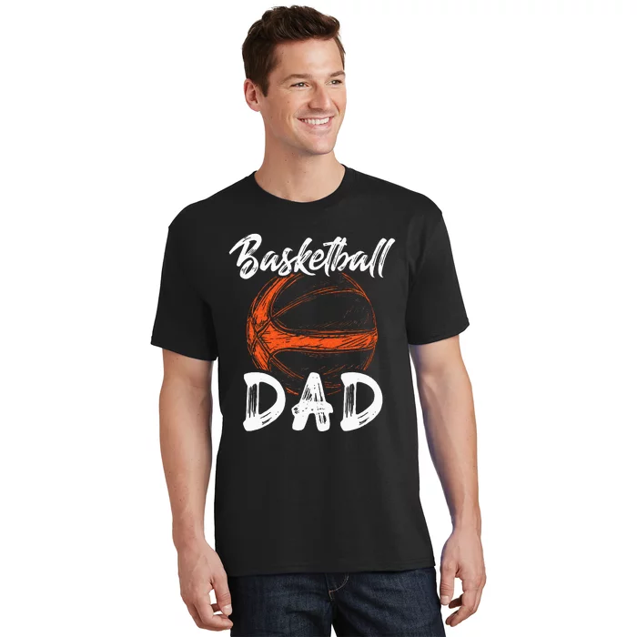 Basketball Dad For Men Family Matching Basketball Ballers T-Shirt