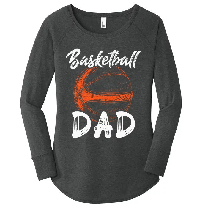 Basketball Dad For Men Family Matching Basketball Ballers Women's Perfect Tri Tunic Long Sleeve Shirt