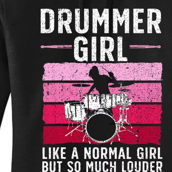 Best Drums For Drummer Music Band Drum Musician Women's Pullover Hoodie