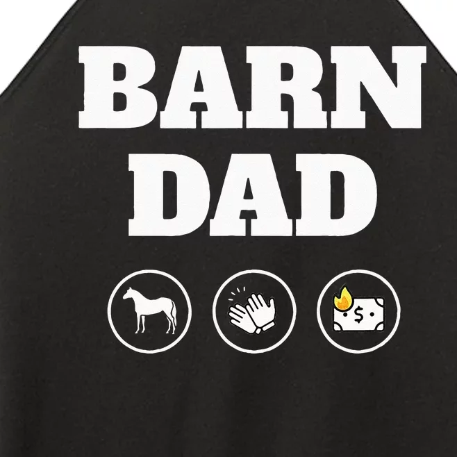 Barn Dad Funny Horse Dad Women’s Perfect Tri Rocker Tank