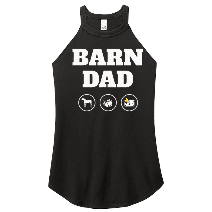 Barn Dad Funny Horse Dad Women’s Perfect Tri Rocker Tank