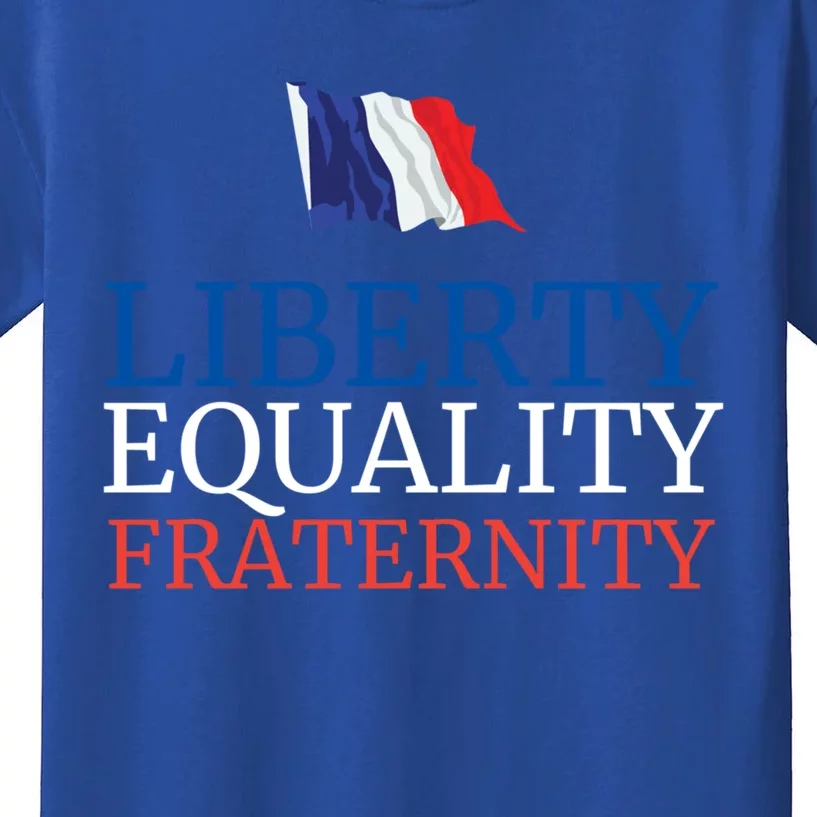 Bastille Day French National Day Liberty Equality Fraternity Gift Kids T-Shirt