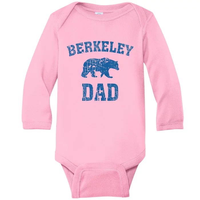 Berkeley Dad Father Bear Vintage Animal Nature Baby Long Sleeve Bodysuit